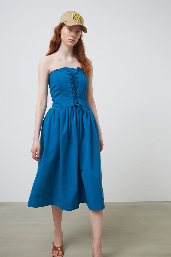 Stella Nova Corset midi dress Dress 339 Happy Blue