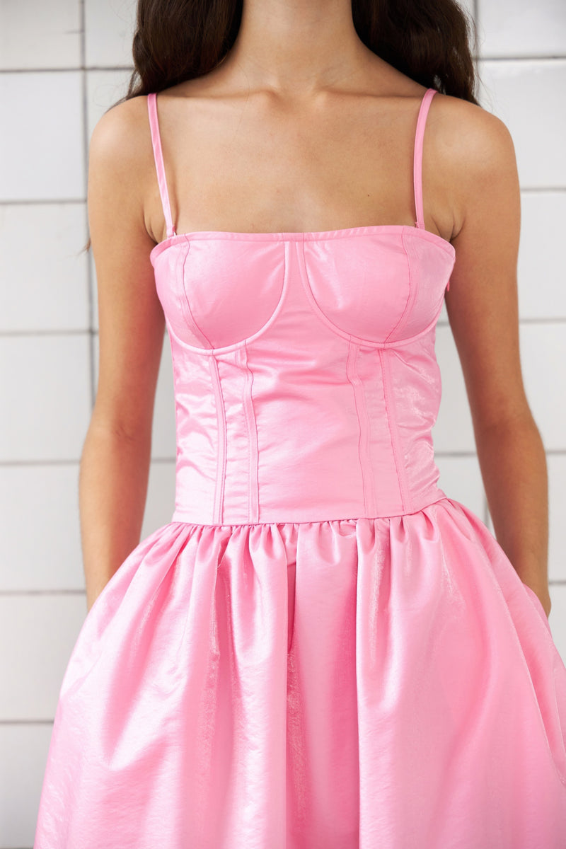 Stella Nova Corset midi dress Dress 465 Pink