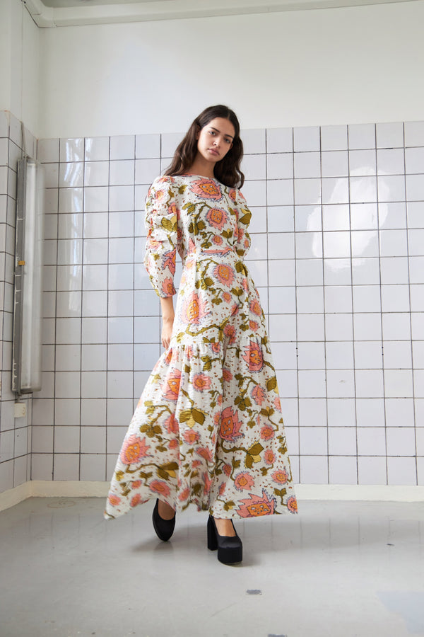 Stella Nova Maxi floral printed dress Dress 455 Light Flowers
