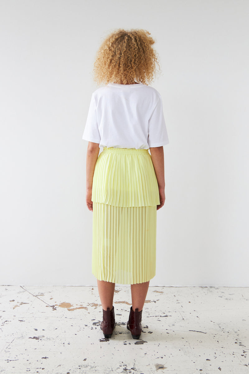 Stella Nova Plissé midi skirt Skirt 102 Spring Yellow