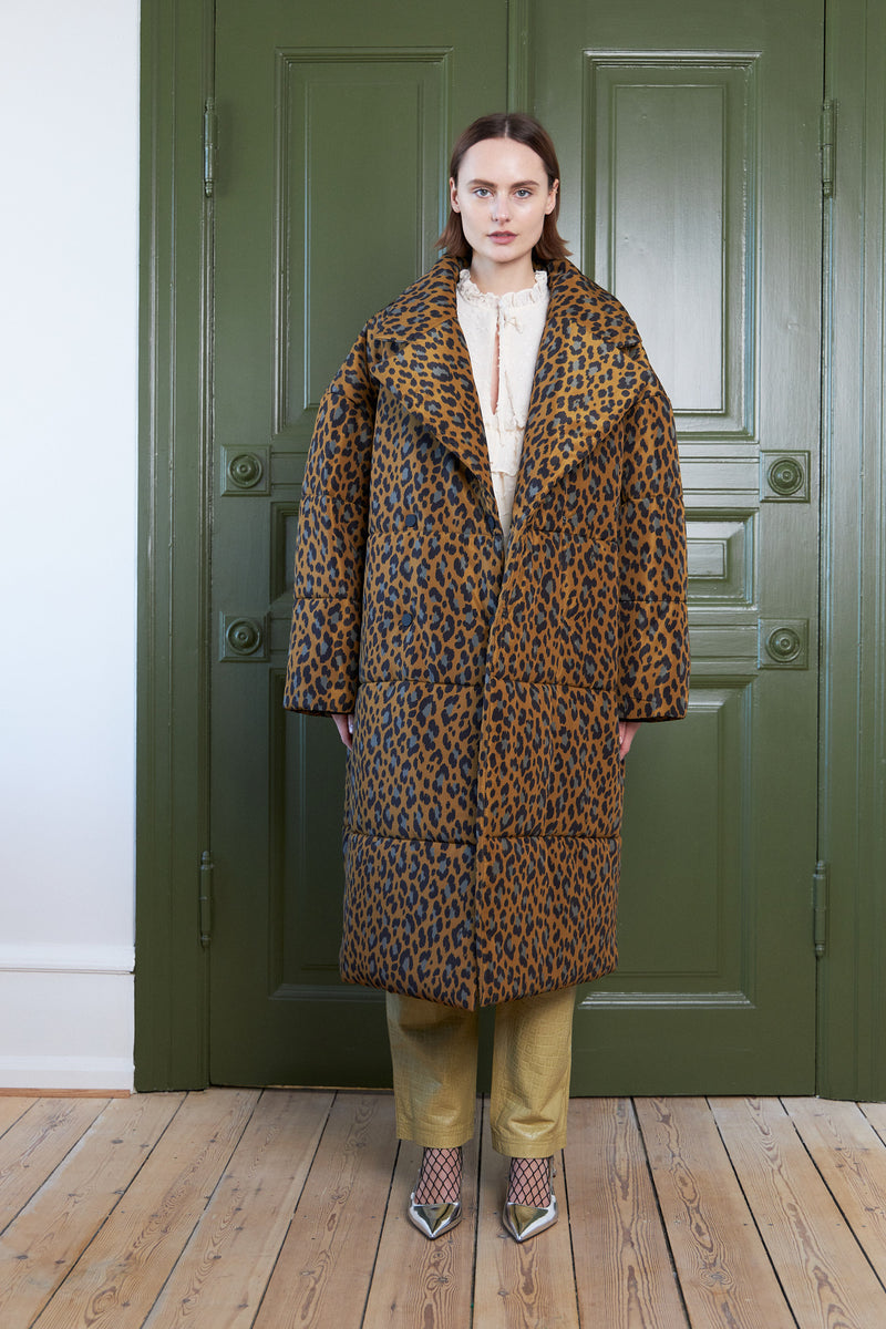 Stella Nova Siva Frakke Coat 081 Leopard